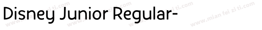 Disney Junior Regular字体转换